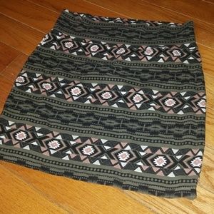 🎈 Charlotte Russe- tribal print skirt